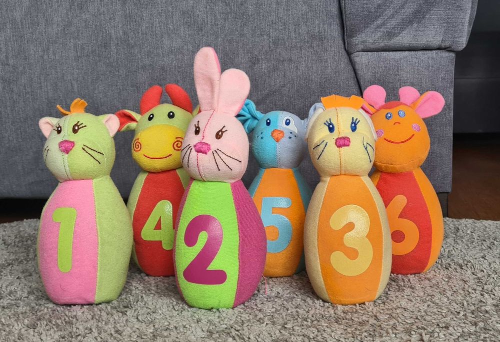 Pluszowe kręgle 6 sztuk