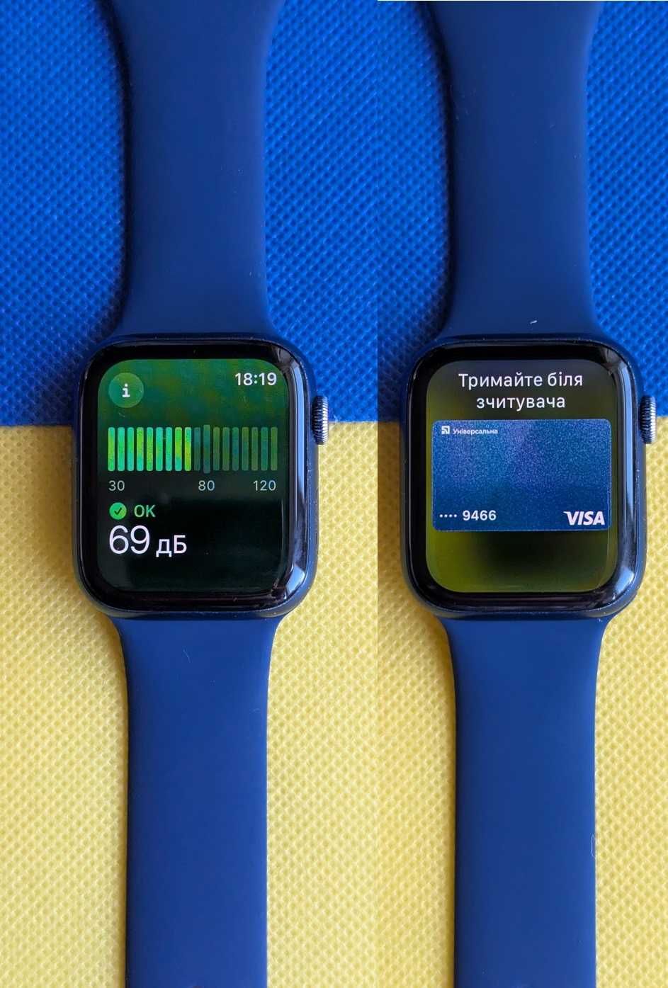 з США Apple Watch 6 44 Blue батарея 84%