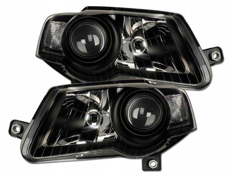 Lampy przód VW PASSAT B6 05-10 BLACK DEPO komplet