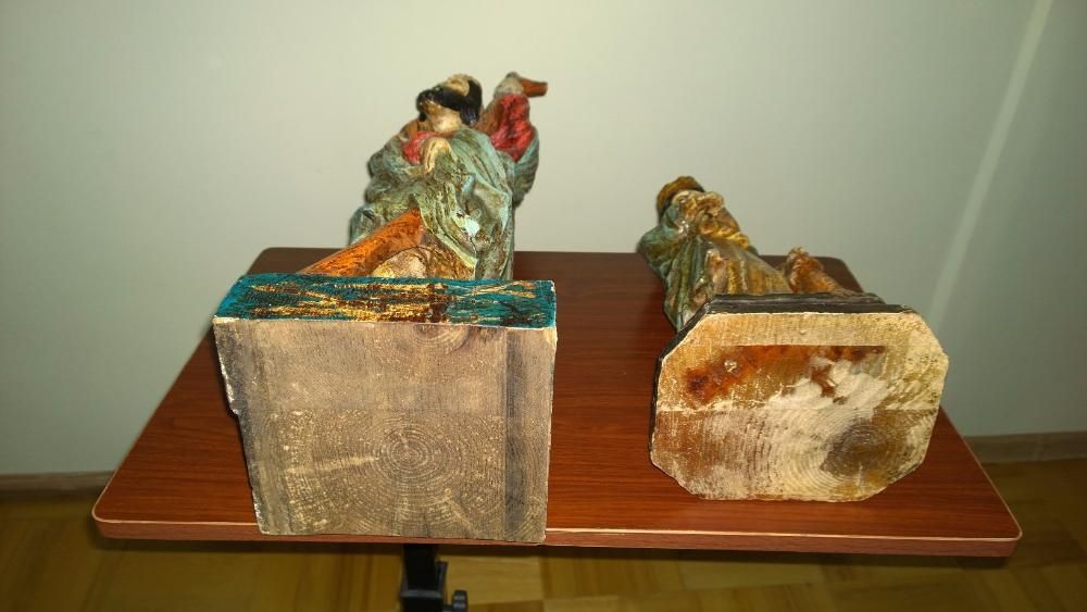 św. Barbara rzeźba figurki drewniane XIX/XX wiek antyk