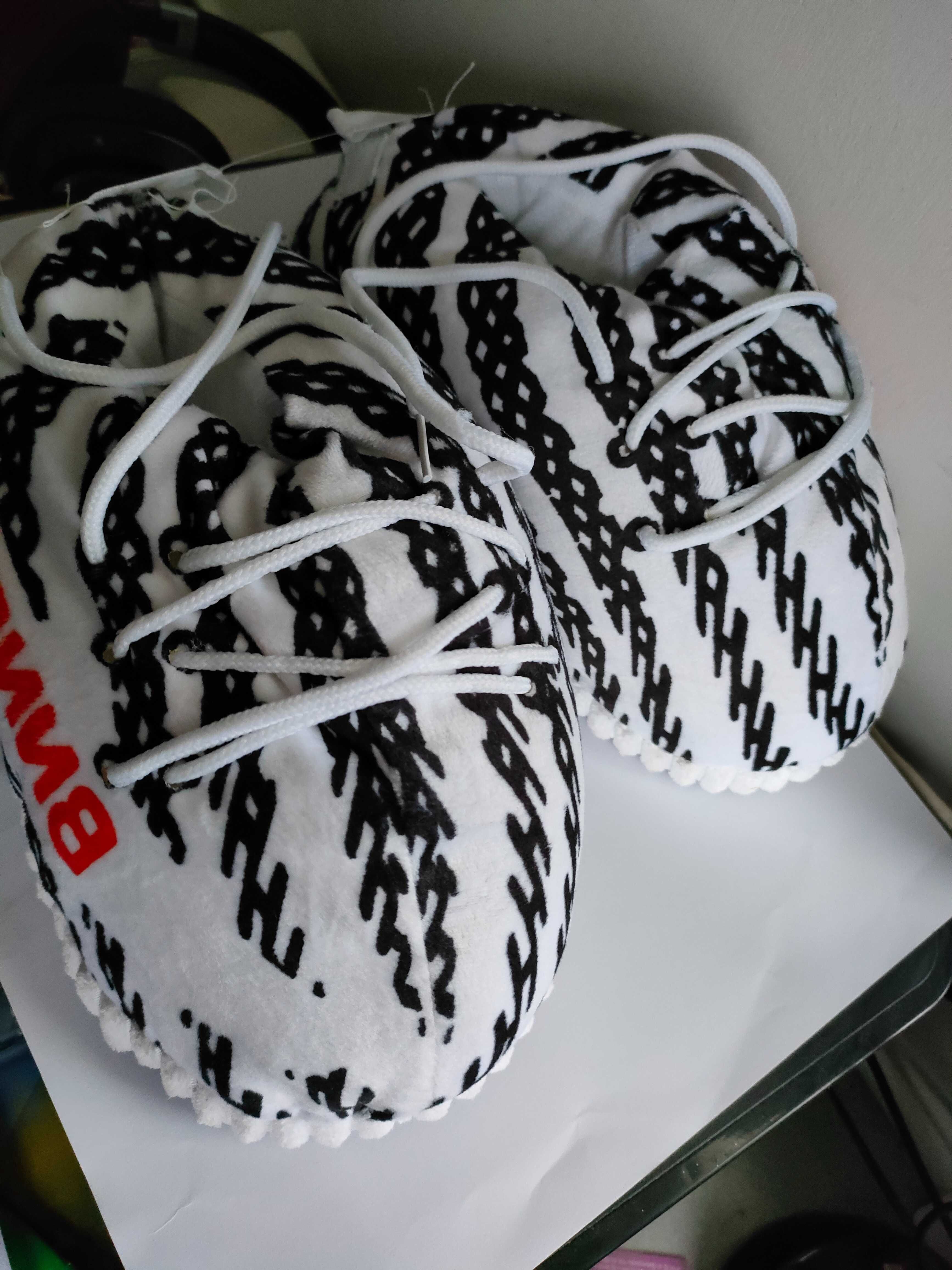 Pluszowe Kapcie adidas yeezy 350 zebra prezent streetwear 36-45