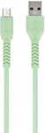 Kabel Maxlife USB - microUSB typ B 1m 3A zielony