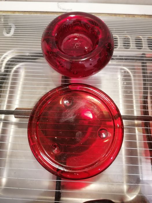 Talerzyk choinka, miseczka, świecznik, podstawka, czerwone