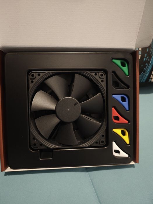 Ventoinha 120mm Noctua NF-F12  PWM Chronomax Black Salwap 4 Pinos PWM