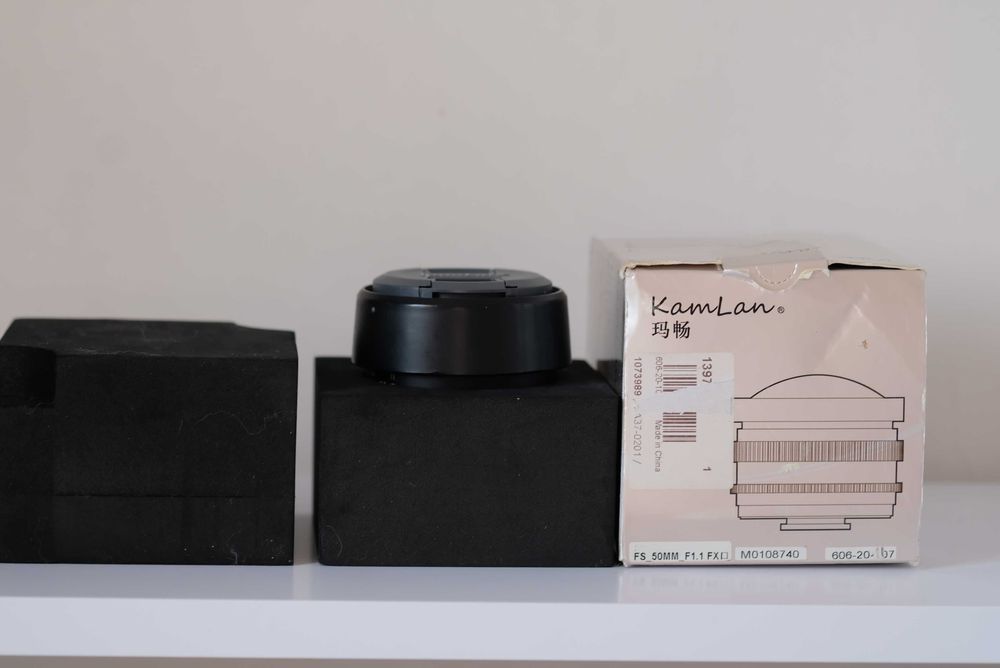 Об'єктив Kamlan 50 1.2 fujifilm x-mount, макрокільця m42