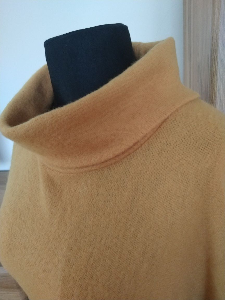 Sweter - bluzka damska w kolorze musztardowym  M