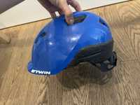 Kask rowerowy dla dzieci Btwin 500 Decathlon niebieski