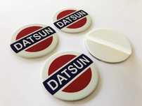 4 centros para jante, kit completo pronto a aplicar DATSUN