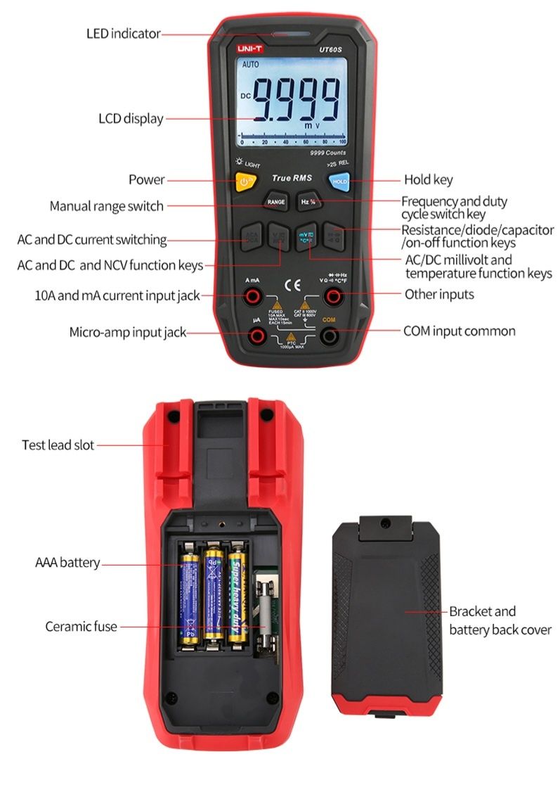 Мультиметр UNI-T UT60S и UT60BT(UT60EU)