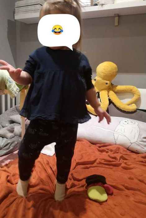 Zestaw 2 bluzki + legginsy Zara Tao Tape à l'oeil 12-18m. 86 cm