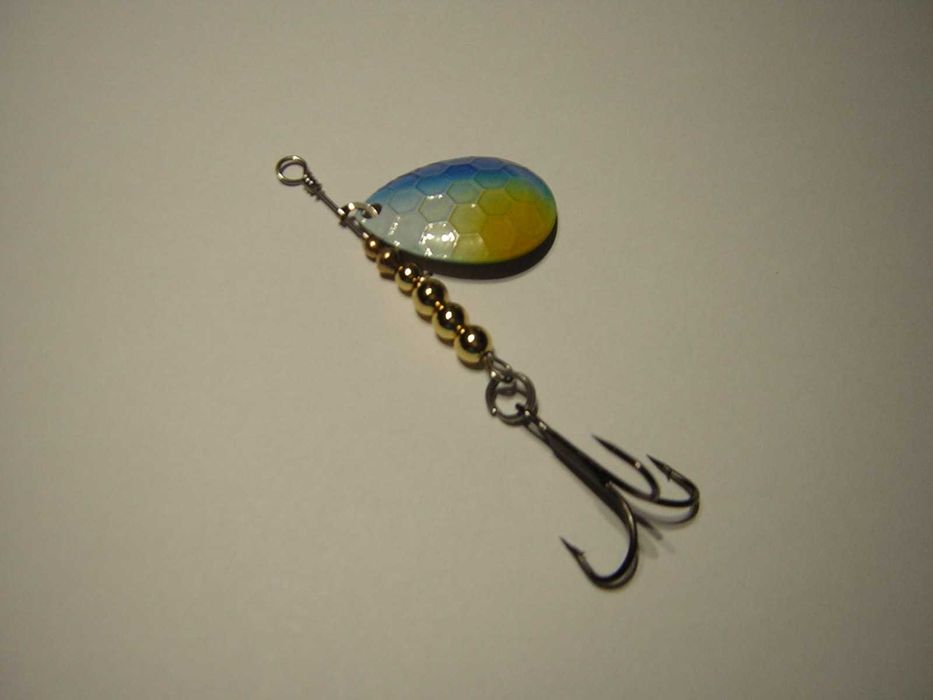 Błystka colorado nikiel tłoczony malowany 5g okoń pstrąg zestaw 2szt