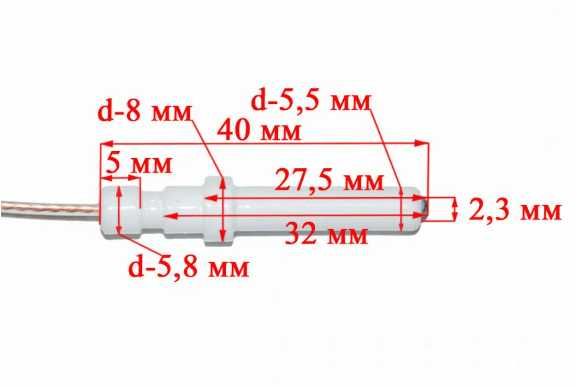 Свеча поджига для газовых плит