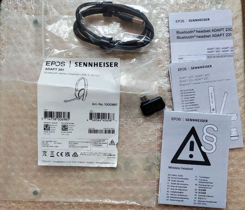 Навушники Sennheiser EPOS ADAPT 261 Black (1000897)