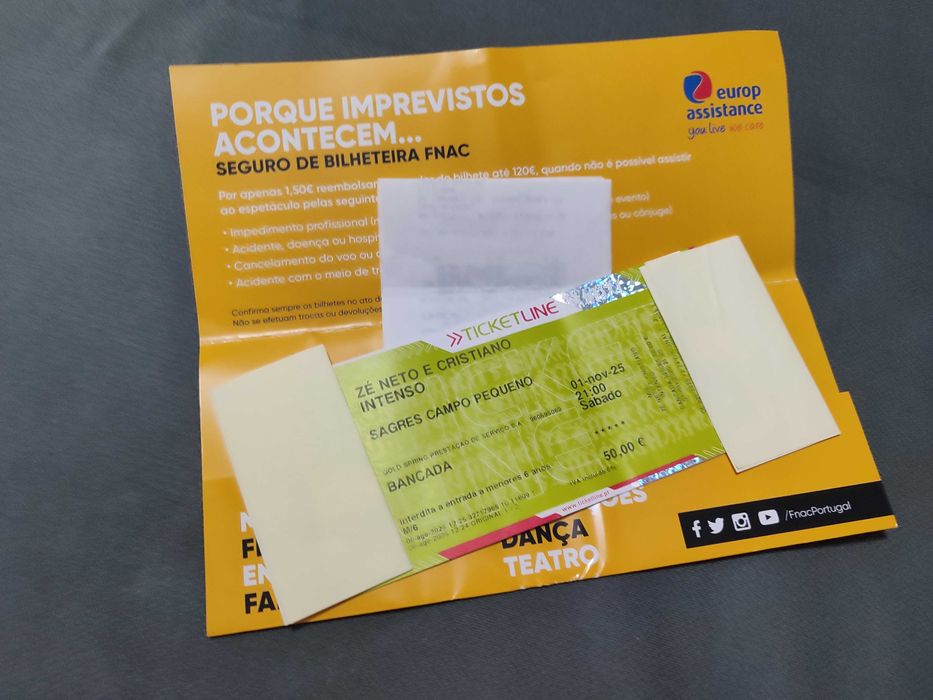 Bilhete show Zé Neto e Cristiano
