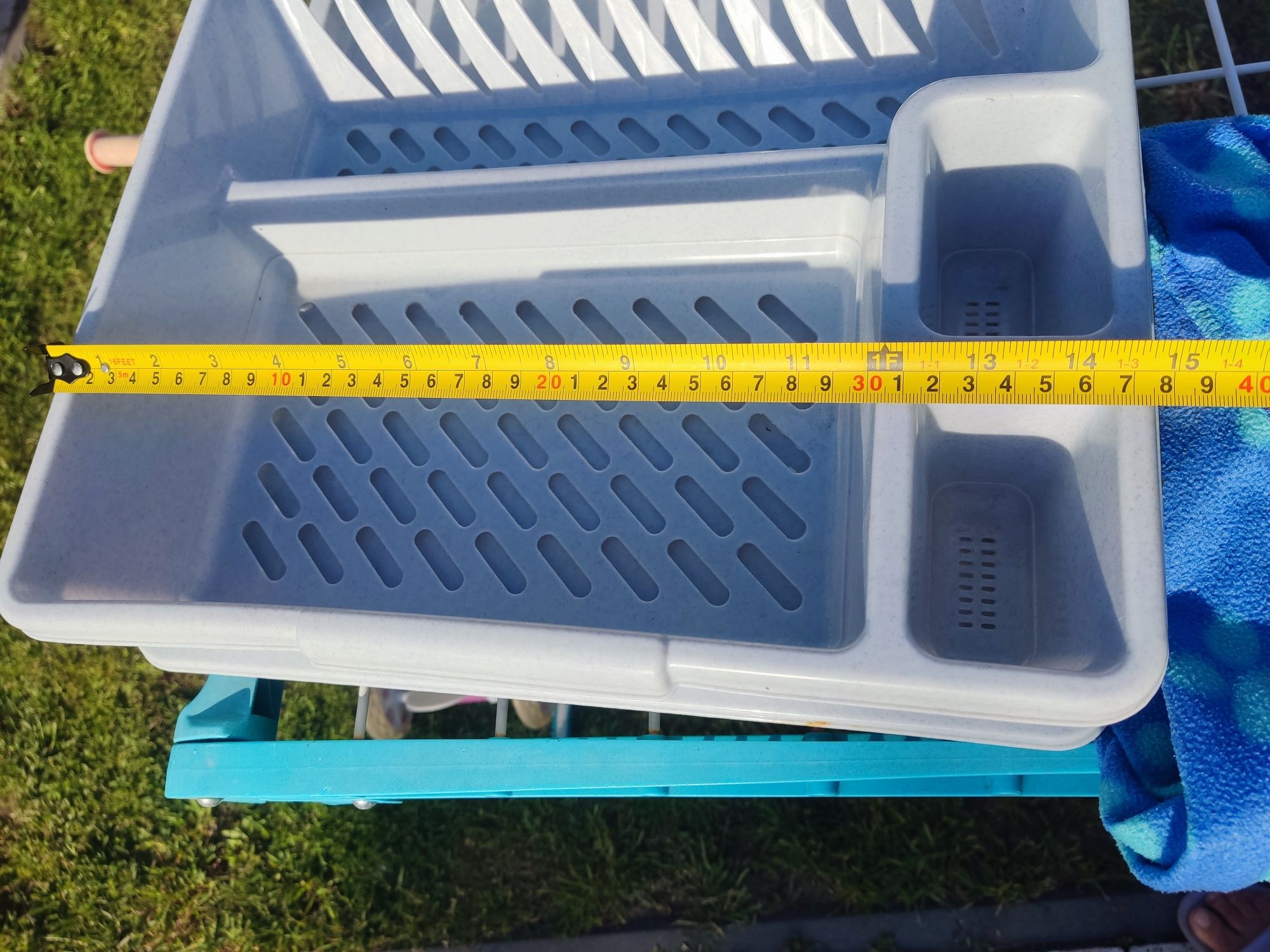 Suszarka na naczynia plastikowa jednopoziomowa ociekacz 1 poziom