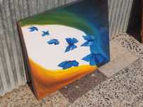 Quadro pintado à mão