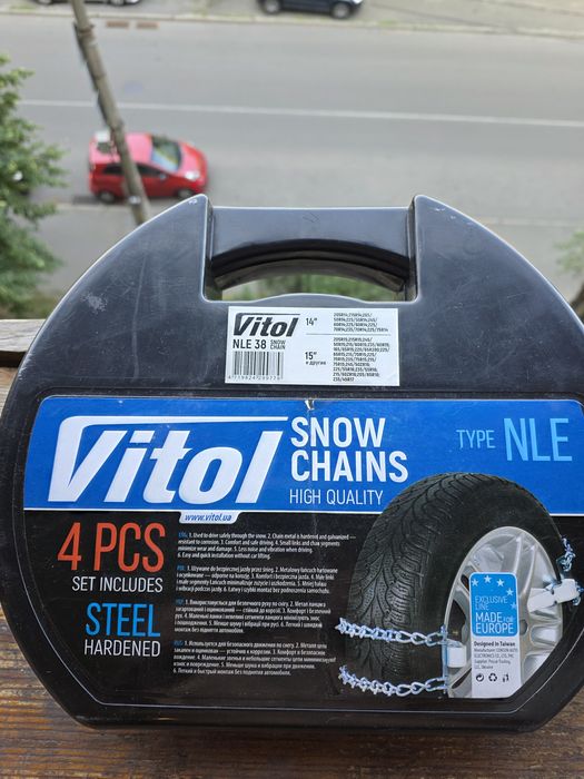 Ланцюги на колеса ,Vitol R14, R15 розмір ланки 38