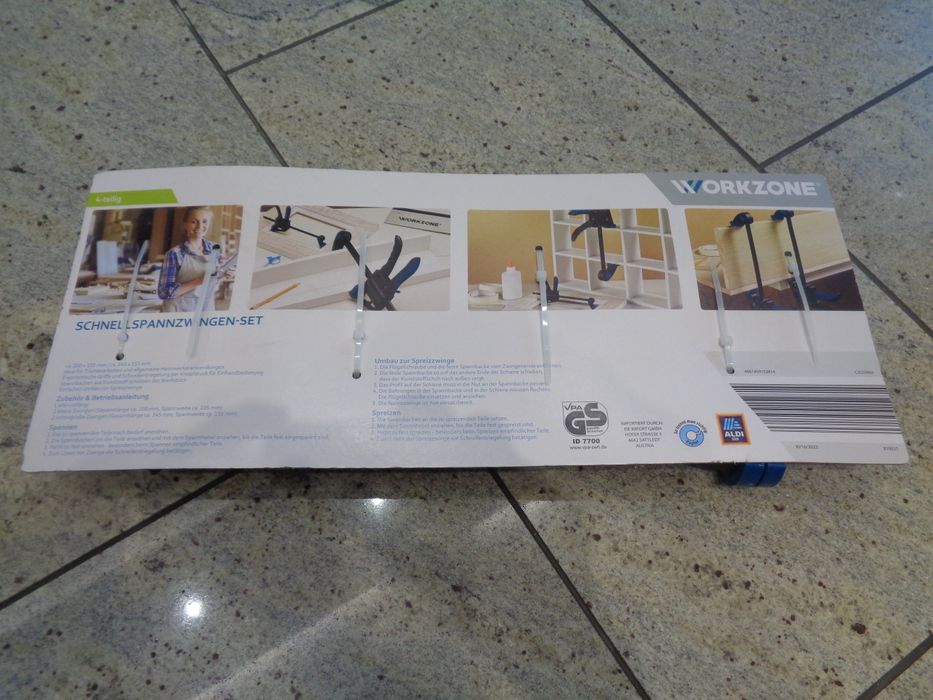 Zaciski szybko montujące - Workzone - komplet 4 sztuki