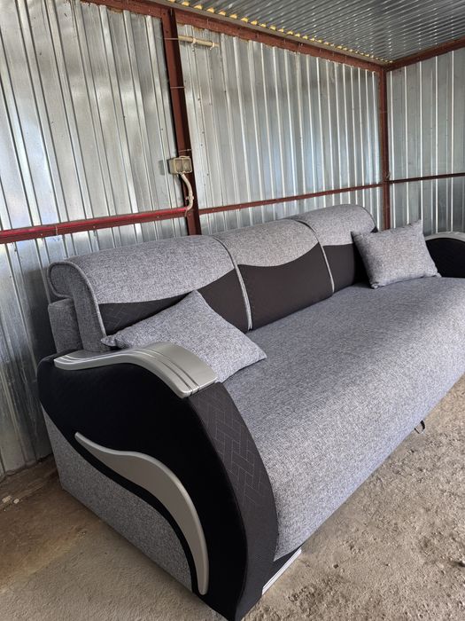 Kanapa szara z funkcją spania