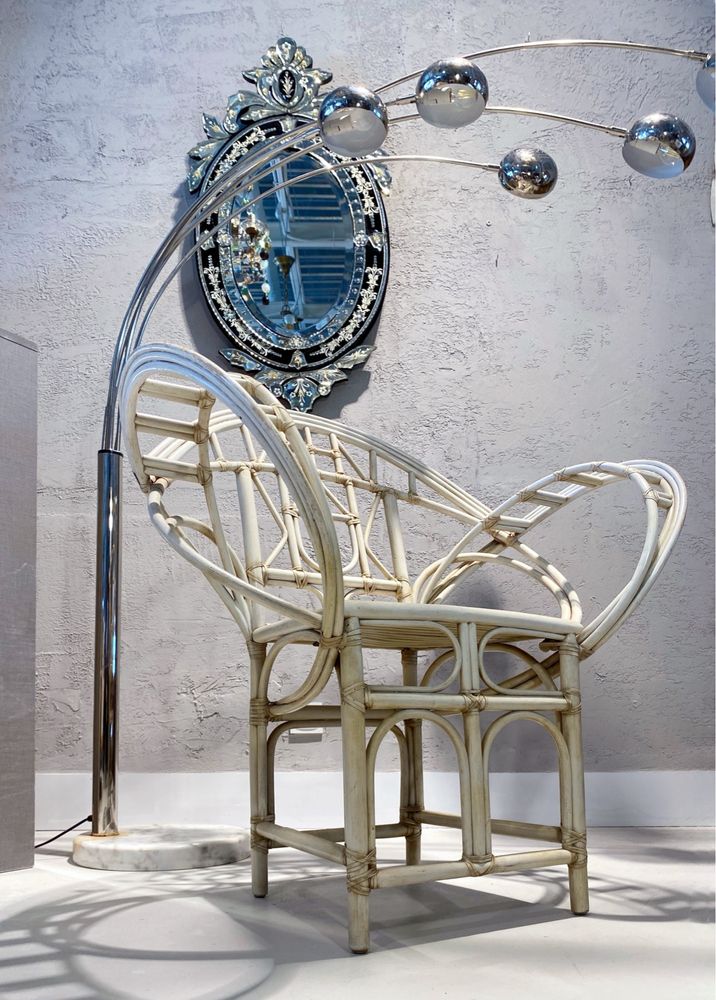Fotel  Butterfly Unikat   projekt McGuire’a , vintage design interior