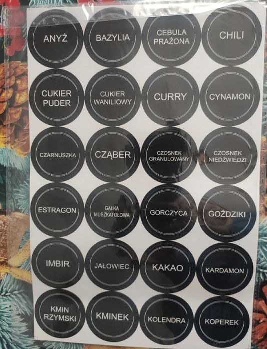 Zestaw słoików na przyprawy – 24 szt. szklanych pojemników