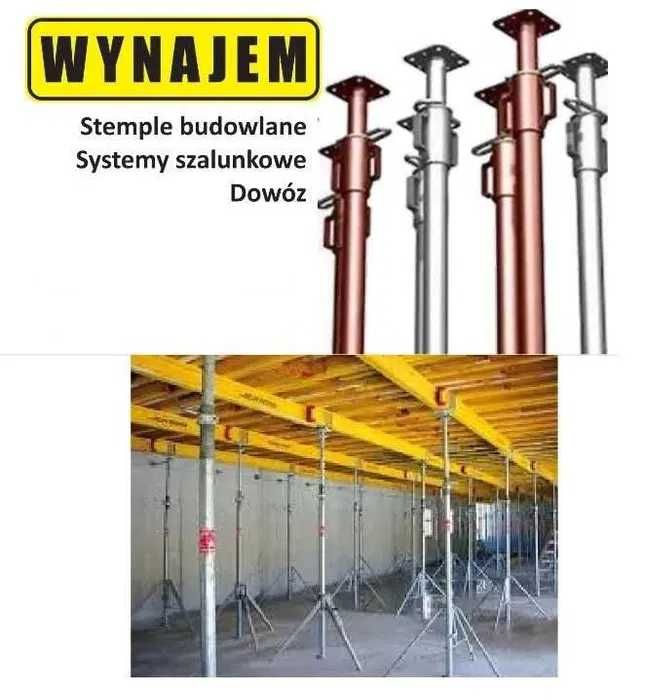 Systemy szalunkowe WYNAJEM stemple , podpory budowlane, doki, szalunki