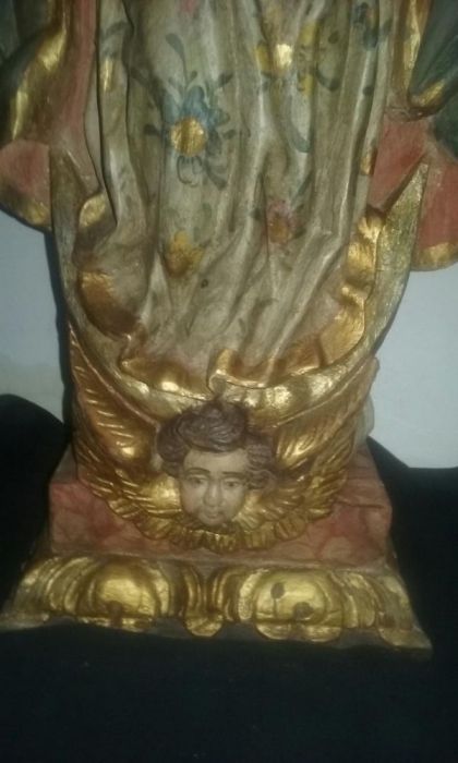 Santa da oliveira, madeira, arte sacra