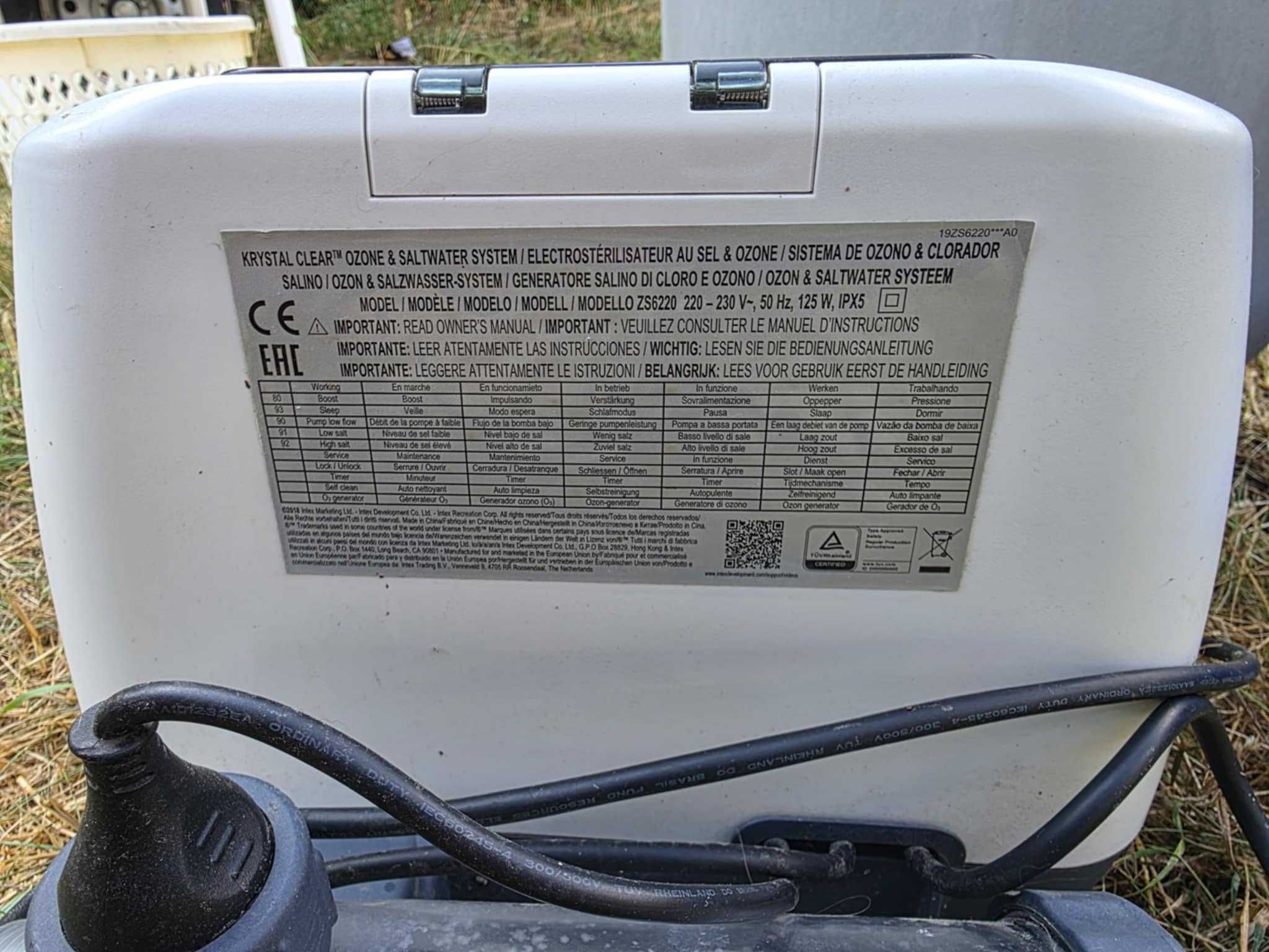 Filtr, pompa i generator ozonu INTEX + basen gratis