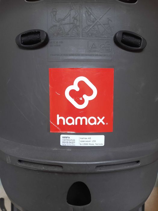 Fotelik Rowerowy HAMAX Siesta + dodatkowe mocowanie (dla 2 rowerów)