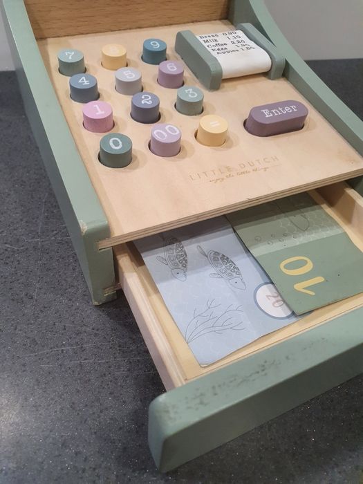 Zabawka dla dziecka Drewniana kasa Little Dutch