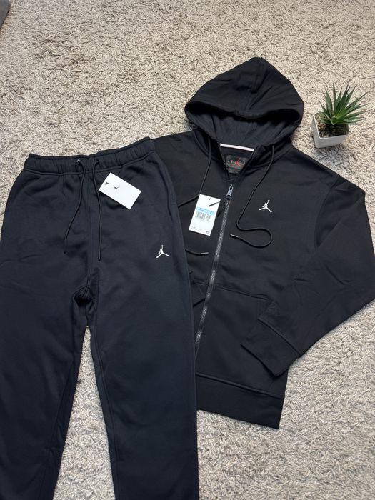 Штани Nike Jordan чорні на флісі чоловічі | Спортивні