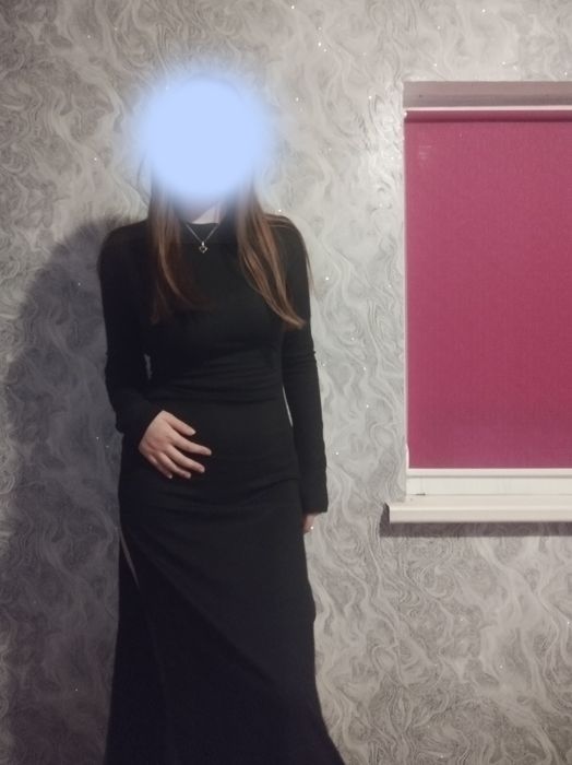 женское чёрное платье