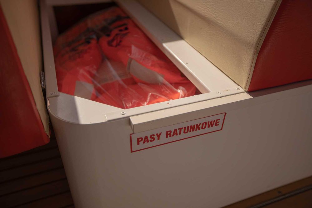 Katamaran silnikowy - Biała Mewa