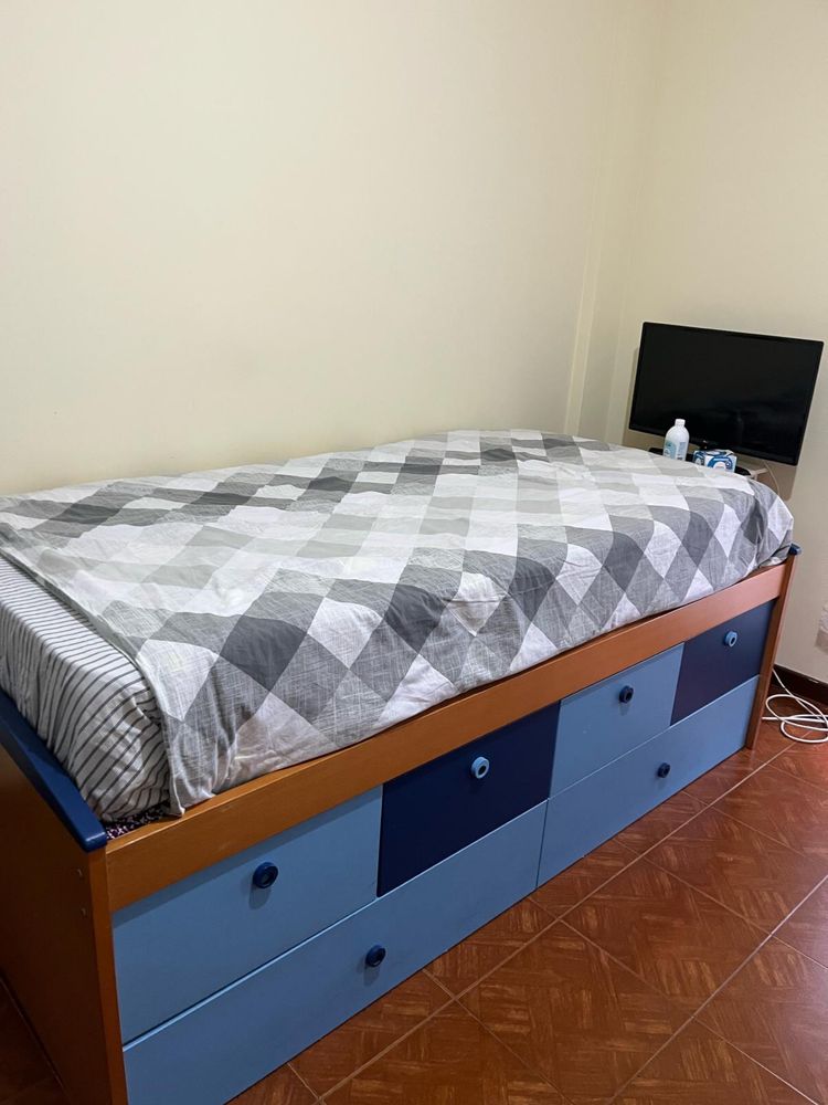Cama Dupla com arrumacao