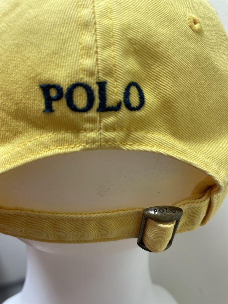 Czapka Polo Ralph Lauren size 59 kolor żółty