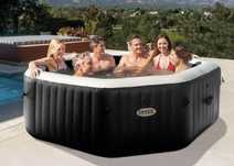 Ogrodowe dmuchane jacuzzi spa 6 osób Hydromasaż 140+6 dysz INTEX 28462