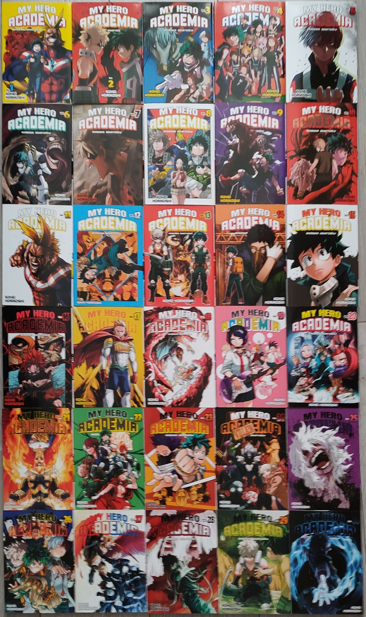 My Hero Academia 1-30 + GRATISY. Stan Idealny