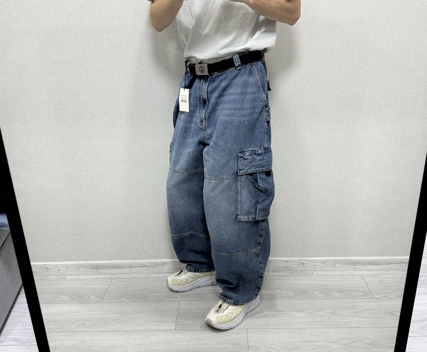 Нові широкі джинси карго Pull&bear skater fit baggy реп джинсы бегги