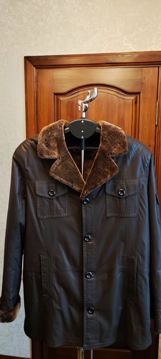 Куртка шкіряна чоловіча зимова  розмір 50 нова