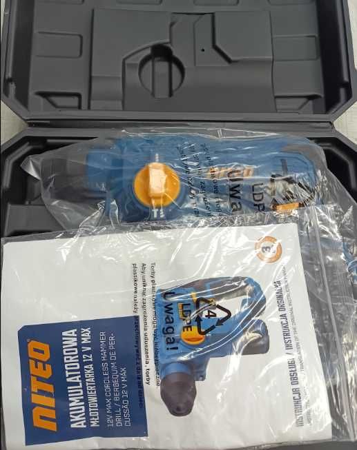 NOWA Akumulatorowa młotowiertarka udarowa SDS Plus 12V MAX Niteo