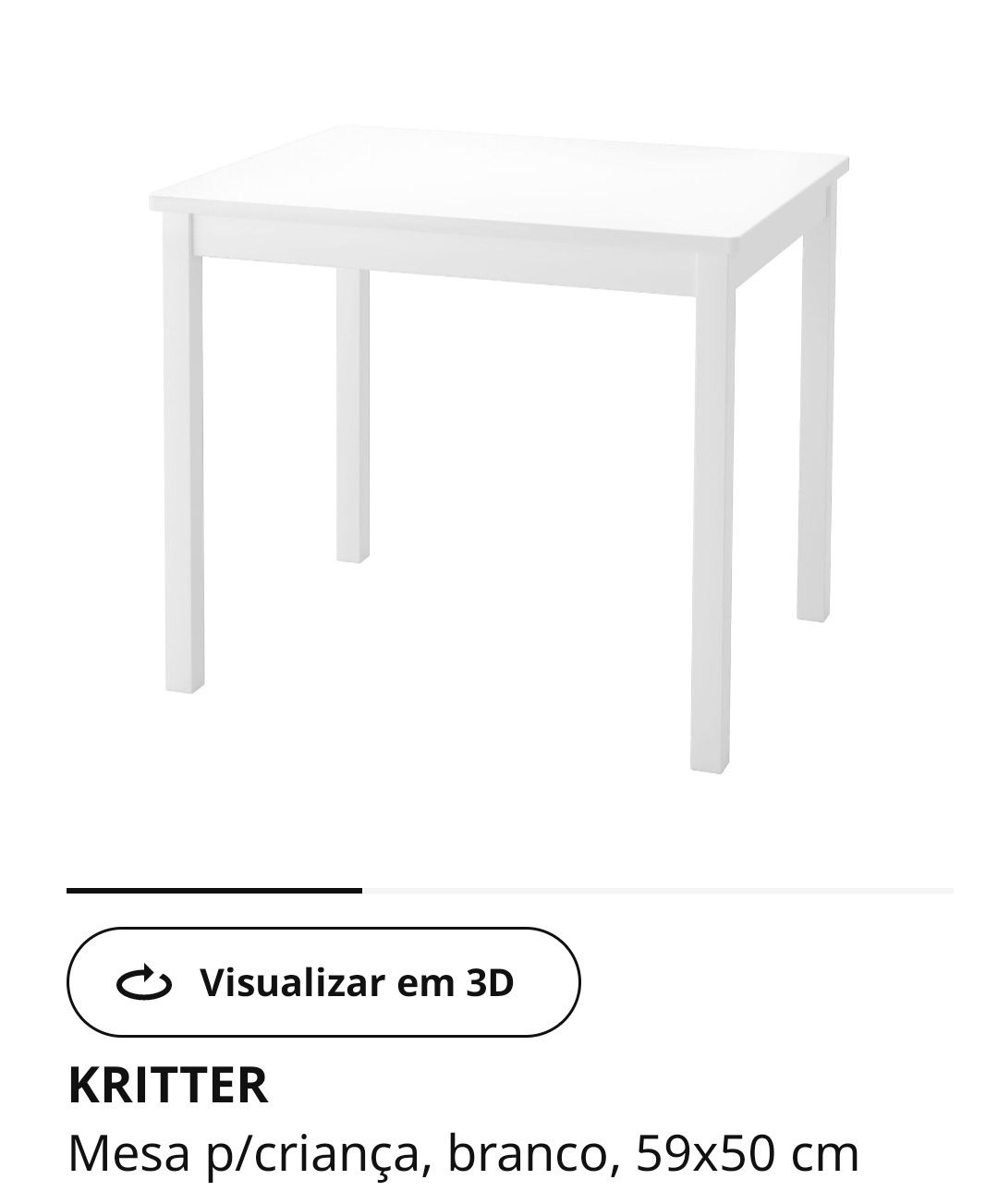 Mesa e cadeira para criança Kritter IKEA