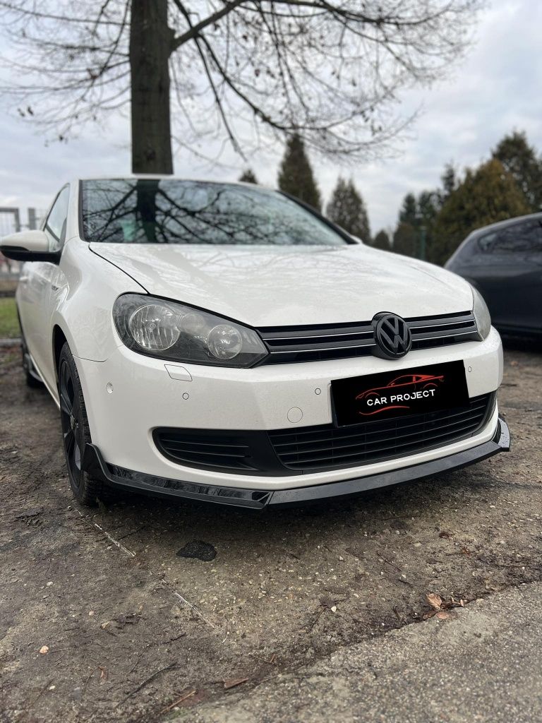 Dokładka splitter zderzaka VW Golf 6 standard czarny połysk