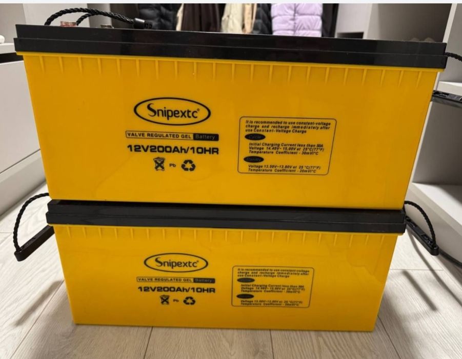 Гелеві аккумулятори 12v 200Ah