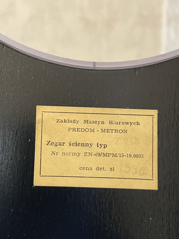 Zegar scienny z wahadlem