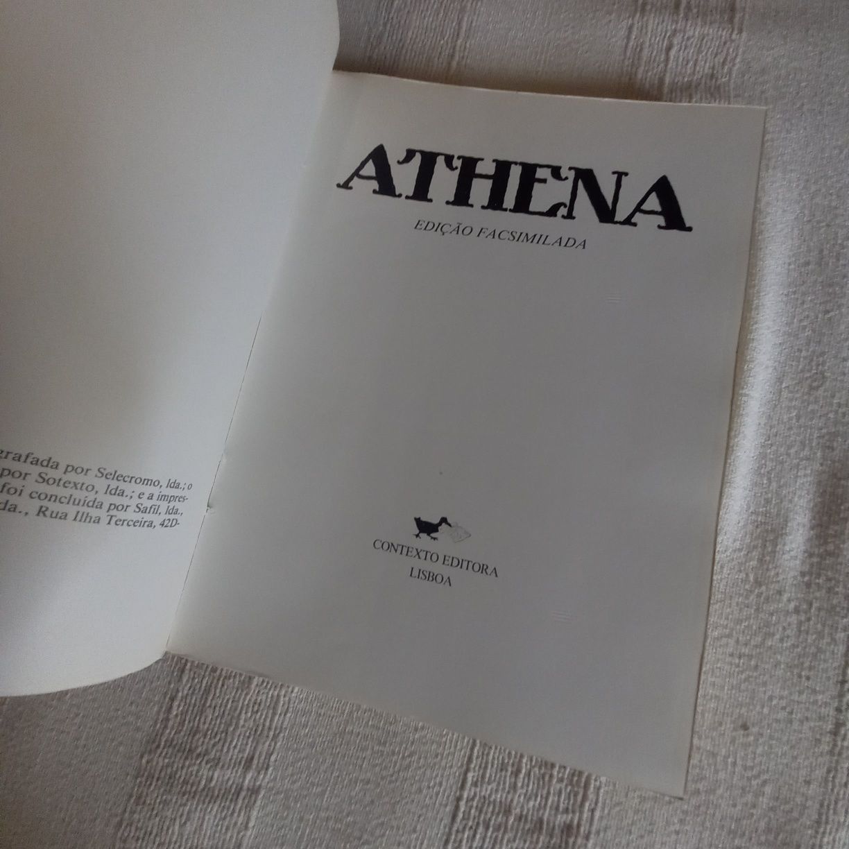 Revista Athena facsimilada Fernando Pessoa