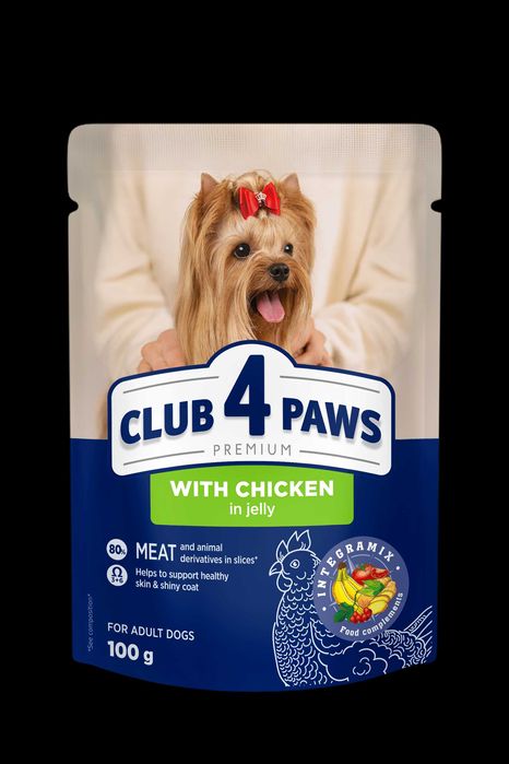 Корм Клуб 4 лапи в паучі для собак