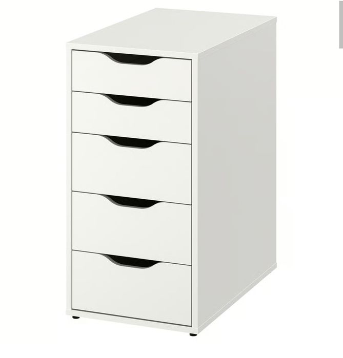 Komoda z szufladami Ikea Alex biała kontenerek pod biurko