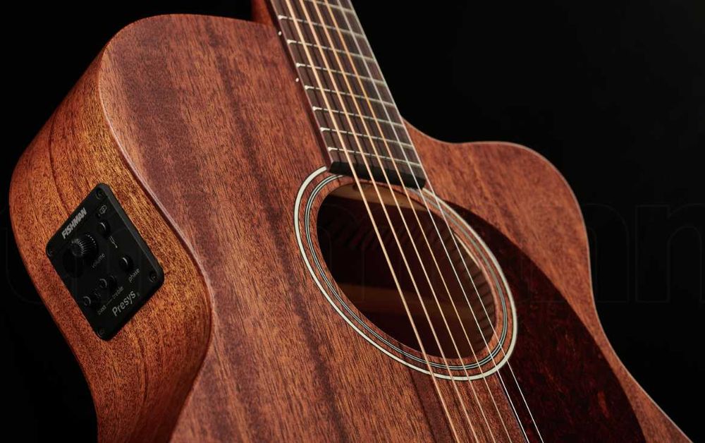 Gitara akustyczna z litego drewna Harley Benton CLA-15MCE SolidWood