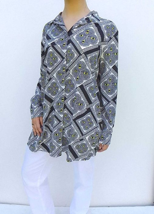 Monki długa swobodna koszula bluzka oversize S M 36 38 NOWA