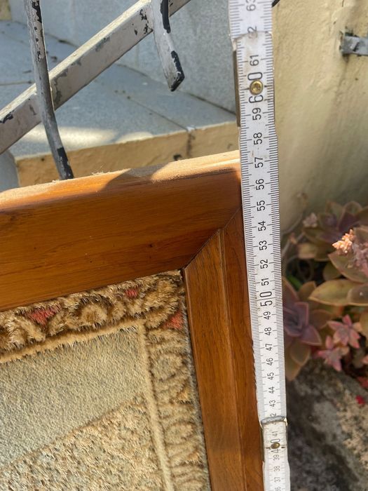 Quadro antigo de carpete